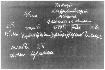 Blackboard drawing, plate 2
