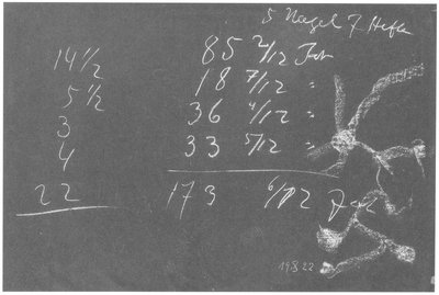 Blackboard drawing, plate 1